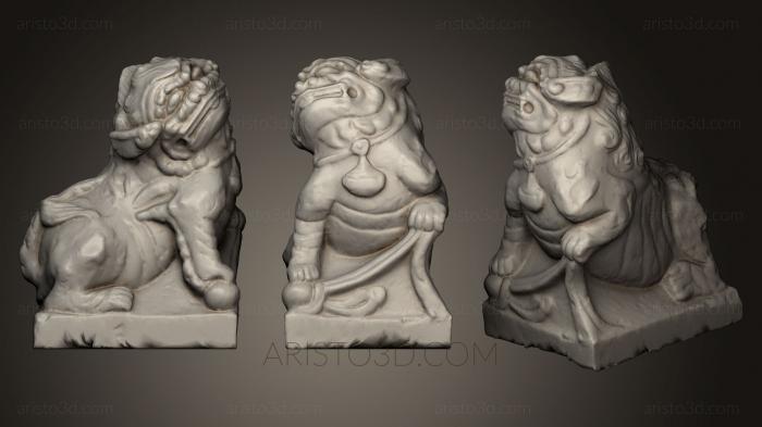 Figurines lions tigers sphinxes (STKL_0242) 3D model for CNC machine